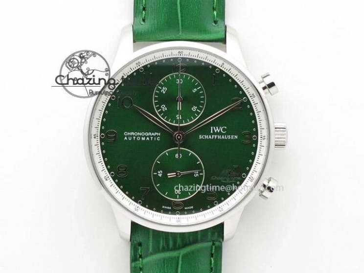 MIROTIME 0211 Portuguese Tourbillon IW504602 RG ZF Best Edition White Dial on Brown Leather Strap Stretchable 7178